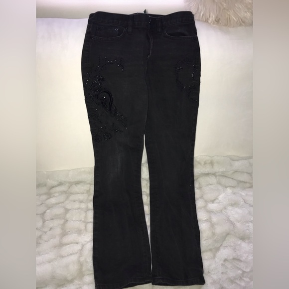 Ralph Lauren Premium Beaded Embroidered Jeans - Picture 1 of 9